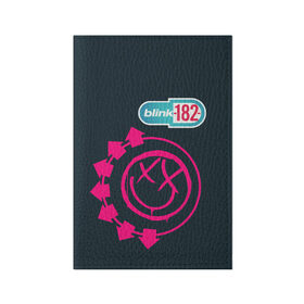 Обложка для паспорта матовая кожа с принтом Blink 182 в Кировске, натуральная матовая кожа | размер 19,3 х 13,7 см; прозрачные пластиковые крепления | music | rock | музыка | рок