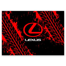 Поздравительная открытка с принтом LEXUS / ЛЕКСУС в Кировске, 100% бумага | плотность бумаги 280 г/м2, матовая, на обратной стороне линовка и место для марки
 | auto | lexus | logo | moto | symbol | авто | автомобиль | гонки | лексус | лого | логотип | логотипы | марка | машина | мото | символ | символы