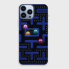 Чехол для iPhone 13 Pro Max с принтом Pacman в Кировске,  |  | Тематика изображения на принте: pac man | pacman | аркады | пакмэн