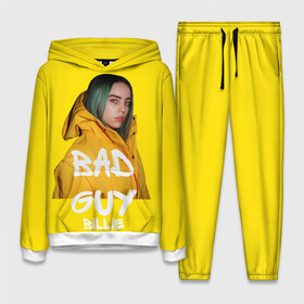 Женский костюм 3D (с толстовкой) с принтом Billie Eilish(Билли Айлиш) в Кировске,  |  | bad guy | billie eilish | билли айлиш | музыка | популярная музыка