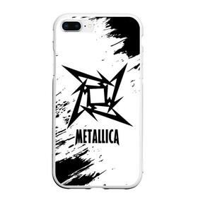 Чехол для iPhone 7Plus/8 Plus матовый с принтом METALLICA МЕТАЛЛИКА в Кировске, Силикон | Область печати: задняя сторона чехла, без боковых панелей | hetfield | james | logo | metal | metalica | metallica | music | rock | star | джеймс | звезда | знак | ларс | лого | логотип | логотипы | метал | металика | металлика | музыка | рок | символ | символы | ульрих | хэтфилд