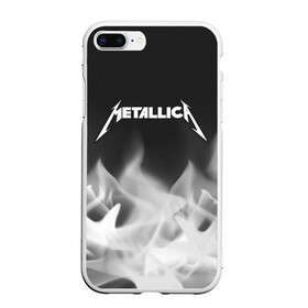 Чехол для iPhone 7Plus/8 Plus матовый с принтом METALLICA МЕТАЛЛИКА в Кировске, Силикон | Область печати: задняя сторона чехла, без боковых панелей | hetfield | james | logo | metal | metalica | metallica | music | rock | star | джеймс | звезда | знак | ларс | лого | логотип | логотипы | метал | металика | металлика | музыка | рок | символ | символы | ульрих | хэтфилд