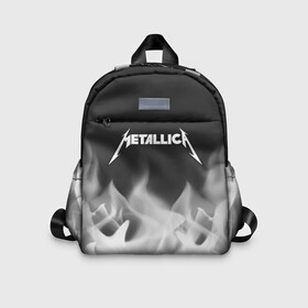 Детский рюкзак 3D с принтом METALLICA   МЕТАЛЛИКА в Кировске, 100% полиэстер | лямки с регулируемой длиной, сверху петелька, чтобы рюкзак можно было повесить на вешалку. Основное отделение закрывается на молнию, как и внешний карман. Внутри дополнительный карман. По бокам два дополнительных кармашка | hetfield | james | logo | metal | metalica | metallica | music | rock | star | джеймс | звезда | знак | ларс | лого | логотип | логотипы | метал | металика | металлика | музыка | рок | символ | символы | ульрих | хэтфилд