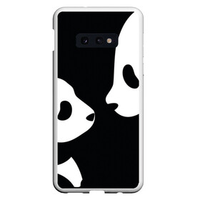 Чехол для Samsung S10E с принтом Panda в Кировске, Силикон | Область печати: задняя сторона чехла, без боковых панелей | Тематика изображения на принте: bearcat | coon bear | panda | бамбуковый медвед | большая панда | гигантская панда