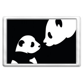 Магнит 45*70 с принтом Panda в Кировске, Пластик | Размер: 78*52 мм; Размер печати: 70*45 | Тематика изображения на принте: bearcat | coon bear | panda | бамбуковый медвед | большая панда | гигантская панда