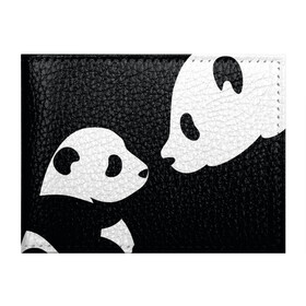 Обложка для студенческого билета с принтом Panda в Кировске, натуральная кожа | Размер: 11*8 см; Печать на всей внешней стороне | Тематика изображения на принте: bearcat | coon bear | panda | бамбуковый медвед | большая панда | гигантская панда