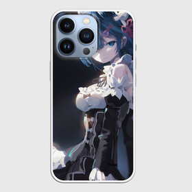 Чехол для iPhone 13 Pro с принтом Rem в Кировске,  |  | kawaii | re zero | re:zero | re:zero жизнь с нуля в альтернативном мире | rezero | арт | блики | голубые глаза | горничная | демоница | каре | маленькая девочка | однорогий демон | рем | синеволосая девочка | субару