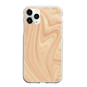 Чехол для iPhone 11 Pro Max матовый с принтом Бежевый мрамор в Кировске, Силикон |  | abstraction | beige marble | marble | бежевый мрамор | мрамор