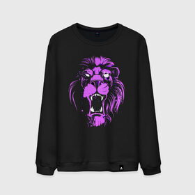 Мужской свитшот хлопок с принтом Neon lion в Кировске, 100% хлопок |  | ears | eyes | fangs | jaw | lion | mane | muzzle | neon | глаза | грива | клыки | лев | неон | пасть | уши