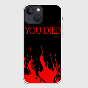 Чехол для iPhone 13 mini с принтом YOU DIED в Кировске,  |  | dark souls | dark souls iii | дарк солс | дарк соулс | темные души | черные души