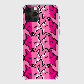 Чехол для iPhone 12 Pro Max с принтом Pink pattern в Кировске, Силикон |  | ears | eyes | fashion | muzzle | pattern | pink | vanguard | wolf | авангард | волк | глаза | мода | розовый | узор | уши