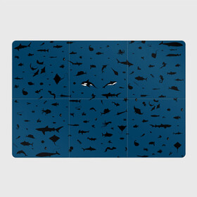 Магнитный плакат 3Х2 с принтом Fish в Кировске, Полимерный материал с магнитным слоем | 6 деталей размером 9*9 см | dolphin | fish | killer whale | see life | shark | акула | дельфин | касатка | морские обитатели | рыба