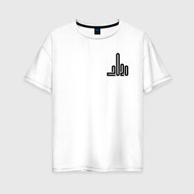 Женская футболка хлопок Oversize с принтом Fuck you 2020 в Кировске, 100% хлопок | свободный крой, круглый ворот, спущенный рукав, длина до линии бедер
 | 2020 | выжил | коронавирус | кризис | пандемия | пережил | самоизоляция