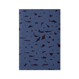 Обложка для паспорта матовая кожа с принтом Manta в Кировске, натуральная матовая кожа | размер 19,3 х 13,7 см; прозрачные пластиковые крепления | Тематика изображения на принте: dolphin | fish | killer whale | manta | see life | shark | акула | дельфин | касатка | морские обитатели | рыба