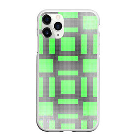 Чехол для iPhone 11 Pro Max матовый с принтом Пиксели зеленые в Кировске, Силикон |  | Тематика изображения на принте: геометрия | зеленые | квадраты | орнамент | па терн | пиксели | узор