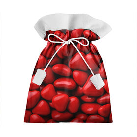 Подарочный 3D мешок с принтом леденец сердце в Кировске, 100% полиэстер | Размер: 29*39 см | heart | конфета | леденец | сердце | сладость
