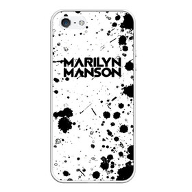 Чехол для iPhone 5/5S матовый с принтом MARILYN MANSON в Кировске, Силикон | Область печати: задняя сторона чехла, без боковых панелей | him | korn | nightwish | rock | zombie | великий | гитара | готика | готические | грязный | грязь | логотипы рок групп | металл | металлика | металлист | музыка | музыкальные | мэрилин мэнсон | рок группа | рокер