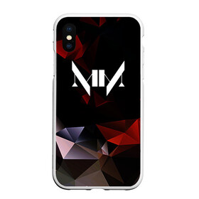 Чехол для iPhone XS Max матовый с принтом MARILYN MANSON в Кировске, Силикон | Область печати: задняя сторона чехла, без боковых панелей | geometry | him | korn | nightwish | rock | zombie | великий | геометрические | гитара | готика | готические | логотипы рок групп | металл | металлика | металлист | музыка | музыкальные | мэрилин мэнсон | рок группа