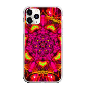 Чехол для iPhone 11 Pro Max матовый с принтом Genezzes в Кировске, Силикон |  | abstraction | bright | form | glow | neon | patterns | pink | red | абстракция | красный | неон | розовый | свечение | узоры | форма | яркий