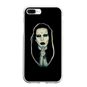 Чехол для iPhone 7Plus/8 Plus матовый с принтом Marilyn Manson в Кировске, Силикон | Область печати: задняя сторона чехла, без боковых панелей | 