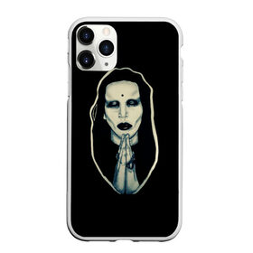 Чехол для iPhone 11 Pro Max матовый с принтом Marilyn Manson в Кировске, Силикон |  | 