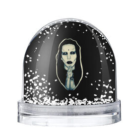Снежный шар с принтом Marilyn Manson в Кировске, Пластик | Изображение внутри шара печатается на глянцевой фотобумаге с двух сторон | manson | marilyn | marilyn manson | мэнсон | мэрилин | мэрилин мэнсон