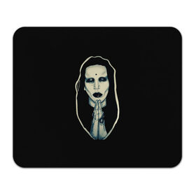Коврик для мышки прямоугольный с принтом Marilyn Manson в Кировске, натуральный каучук | размер 230 х 185 мм; запечатка лицевой стороны | manson | marilyn | marilyn manson | мэнсон | мэрилин | мэрилин мэнсон