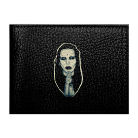 Обложка для студенческого билета с принтом Marilyn Manson в Кировске, натуральная кожа | Размер: 11*8 см; Печать на всей внешней стороне | manson | marilyn | marilyn manson | мэнсон | мэрилин | мэрилин мэнсон