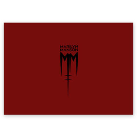 Поздравительная открытка с принтом Marilyn Manson в Кировске, 100% бумага | плотность бумаги 280 г/м2, матовая, на обратной стороне линовка и место для марки
 | manson | marilyn | marilyn manson | мэнсон | мэрилин | мэрилин мэнсон