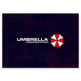 Поздравительная открытка с принтом UMBRELLA CORP / АМБРЕЛЛА в Кировске, 100% бумага | плотность бумаги 280 г/м2, матовая, на обратной стороне линовка и место для марки
 | Тематика изображения на принте: corp | corporation | evil | game | games | logo | resident | umbrella | амбрелла | зла | зонт | зонтик | игра | игры | корп | корпорация | лого | логотип | обитель | резидент | символ | эвил