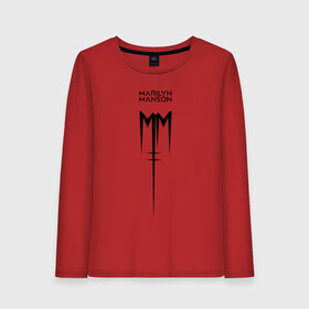 Женский лонгслив хлопок с принтом TRDMrnMsn Marilyn Manson в Кировске, 100% хлопок |  | art | logo | manson | marilyn | rock | usa | великий | лого | логотип | мэнсон | мэрилин | рок | ужасный
