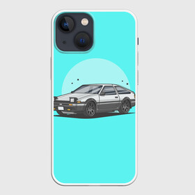 Чехол для iPhone 13 mini с принтом Хачироку АЕ86 в Кировске,  |  | initial d | levin | trueno | дрифт | такуми | тюнинг | хачироку