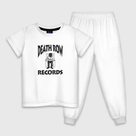 Детская пижама хлопок с принтом Death Row Records в Кировске, 100% хлопок |  брюки и футболка прямого кроя, без карманов, на брюках мягкая резинка на поясе и по низу штанин
 | death row | dr dre | hip hop | rap | snoop dogg