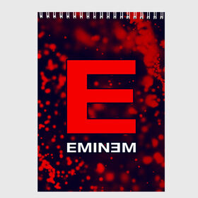 Скетчбук с принтом EMINEM ЭМИНЕМ в Кировске, 100% бумага
 | 48 листов, плотность листов — 100 г/м2, плотность картонной обложки — 250 г/м2. Листы скреплены сверху удобной пружинной спиралью | eminem | logo | music | oldschool | rap | raper | еминем | лого | логотип | логотипы | музыка | музыкант | олдскул | рэп | рэпер | рэппер | символ | символы | эминем