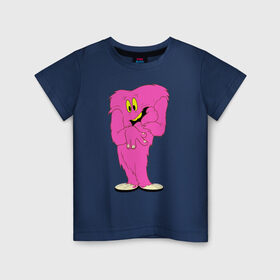 Детская футболка хлопок с принтом Госсамер в Кировске, 100% хлопок | круглый вырез горловины, полуприлегающий силуэт, длина до линии бедер | gossamer | looney tunes | vdzabma | госсамер | луни тюнз