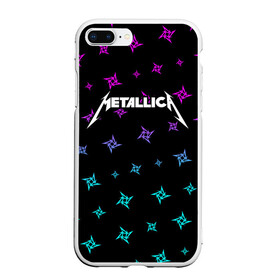 Чехол для iPhone 7Plus/8 Plus матовый с принтом METALLICA МЕТАЛЛИКА в Кировске, Силикон | Область печати: задняя сторона чехла, без боковых панелей | hetfield | james | logo | metal | metalica | metallica | music | rock | star | джеймс | звезда | знак | ларс | лого | логотип | логотипы | метал | металика | металлика | музыка | рок | символ | символы | ульрих | хэтфилд