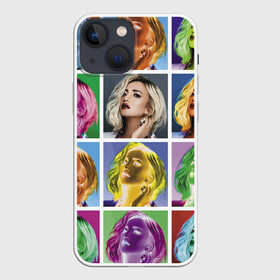 Чехол для iPhone 13 mini с принтом Buzova pop art в Кировске,  |  | Тематика изображения на принте: buzova | celebrity | color | eyes | face | hairstyle | lips | olga | pop art | star | vanguard | авангард | глаза | губы | звезда | знаменитость | лицо | ольга бузова | поп арт | цвет