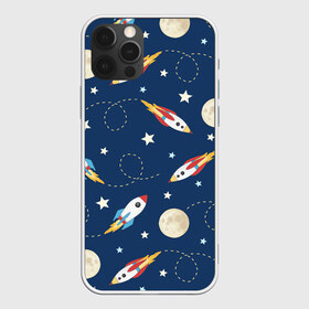 Чехол для iPhone 12 Pro Max с принтом Космический путь в Кировске, Силикон |  | арт | космос | луна | планета | планеты | полёт | полёт в космосе | ракета | ракеты | рисунок