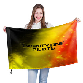 Флаг 3D с принтом TWENTY ONE PILOTS / 21 PILOTS в Кировске, 100% полиэстер | плотность ткани — 95 г/м2, размер — 67 х 109 см. Принт наносится с одной стороны | logo | music | one | pilots | rock | symbol | top | twenty | twentyonepilots | ван | группа | лого | логотип | логотипы | музыка | пилотс | рок | символ | символы | твенти | топ