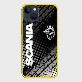 Чехол для iPhone 13 с принтом Scania в Кировске,  |  | king of road | king of the road | saab | saab logo | scania | scania king | scania logo | грузовик | дальнобойщик | сааб | сканиа | скания | скания значок | скания лого | скания логотип | скания символ | шофер