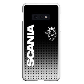 Чехол для Samsung S10E с принтом Scania в Кировске, Силикон | Область печати: задняя сторона чехла, без боковых панелей | king of road | king of the road | saab | saab logo | scania | scania king | scania logo | грузовик | дальнобойщик | сааб | сканиа | скания | скания значок | скания лого | скания логотип | скания символ | шофер