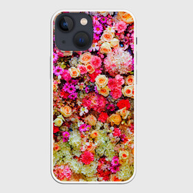 Чехол для iPhone 13 mini с принтом Цветы в Кировске,  |  | весна | красивые цветы | красота | милые цветы | орхидея | пион | роза | розы | ромашка | сад | сирень | фиалка | цветок | цветочки | цветы