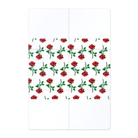 Магнитный плакат 2Х3 с принтом Паттерн из роз в Кировске, Полимерный материал с магнитным слоем | 6 деталей размером 9*9 см | красный | красота | паттерн | природа | роза | узор | цветок | цветы