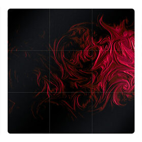 Магнитный плакат 3Х3 с принтом Fire в Кировске, Полимерный материал с магнитным слоем | 9 деталей размером 9*9 см | abstraction | background | patterns | red | shadow | абстракция | красный | тень | узоры | фон