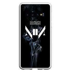 Чехол для Samsung Galaxy S10 с принтом TRDMrnMsn Marilyn Manson в Кировске, Силикон | Область печати: задняя сторона чехла, без боковых панелей | art | logo | manson | marilyn | rock | usa | великий | лого | логотип | мэнсон | мэрилин | рок | ужасный
