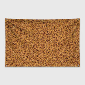 Флаг-баннер с принтом Пшено в Кировске, 100% полиэстер | размер 67 х 109 см, плотность ткани — 95 г/м2; по краям флага есть четыре люверса для крепления | bread | millet | вкусно | еда | прикол | пшено | хлеб
