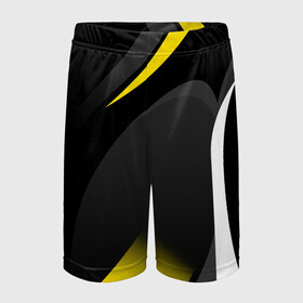 Детские спортивные шорты 3D с принтом SPORT WEAR YELLOW в Кировске,  100% полиэстер
 | пояс оформлен широкой мягкой резинкой, ткань тянется
 | abstraction | geometry | neon | sport | sport wear | texture | абстракция | брызги | геометрия | краски | красный | линии | неон | неоновый | полосы | соты | спорт | спортивная одежда | спортивная форма | текстура | фигуры