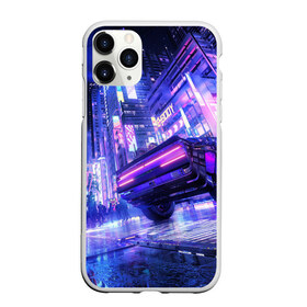 Чехол для iPhone 11 Pro матовый с принтом Cyberpunk city в Кировске, Силикон |  | art | city | cyber | cyberpunk | japan | lights | lines | neon | punk | арт | город | кибер | киберпанк | япония