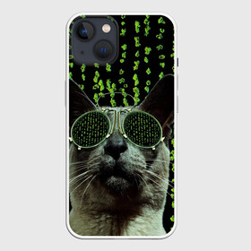 Чехол для iPhone 13 с принтом КОТ в Кировске,  |  | животные | зайка | заяц | звери | зевающий кот | кися | кот | котенок | котики | коты | кричащий кот | кролик | минимализм | питомцы | прикольные картинки