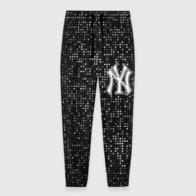 Мужские брюки 3D с принтом New York Yankees в Кировске, 100% полиэстер | манжеты по низу, эластичный пояс регулируется шнурком, по бокам два кармана без застежек, внутренняя часть кармана из мелкой сетки | baseball | fashion | game | glitch | new york | sport | бейсбол | игра | мода | нью йорк | спорт